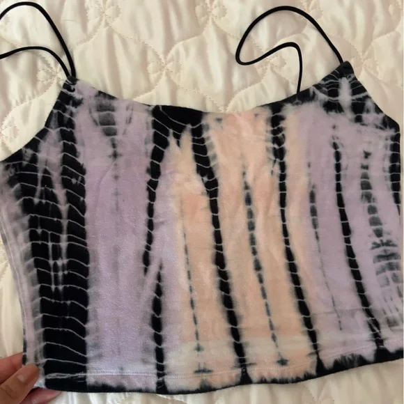 Aeropostale Black and Purple Tie-Dye Camisole - Picture 3 of 6